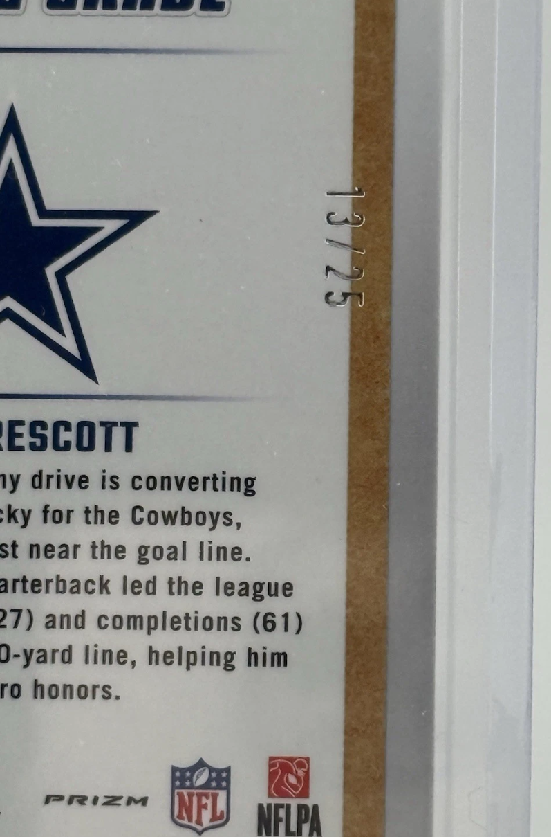 2024 Panini Donruss Optic Passing Grade Dak Prescott No. 7 (13/25)