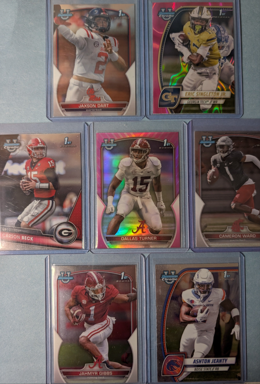 Curated Football card set of Bowman 1st  ( 1 of 2 )