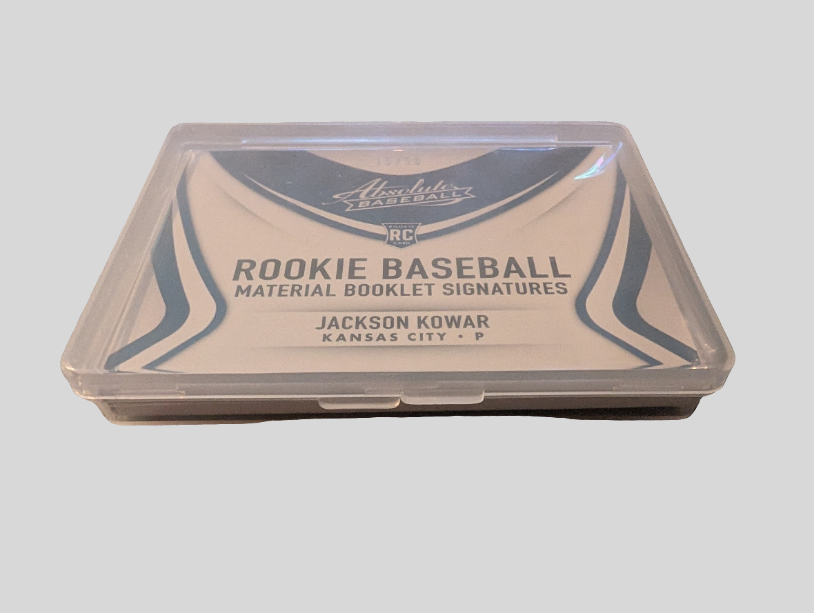2022 Jackson Kowar Absolute Rookie Baseball Material Booklet Signatures /50