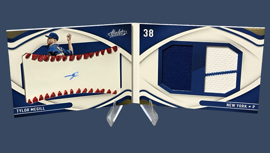 TYLOR MEGILL 2022 Absolute Baseball Rookie Booklet Patch Auto /99 No.160