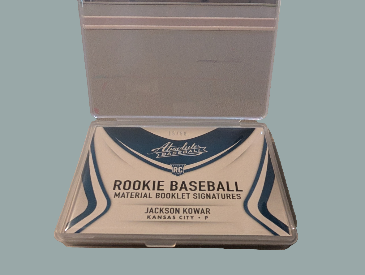 2022 Jackson Kowar Absolute Rookie Baseball Material Booklet Signatures /50