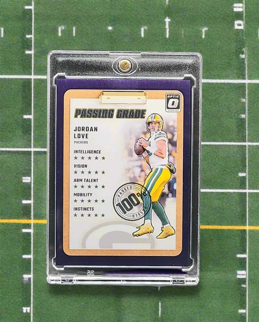 2024 Donruss Optic JORDAN LOVE Purple Stars FOTL Passing Grade Packers /25 MINT