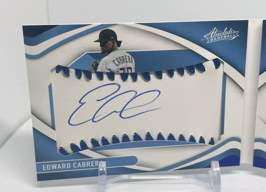2022 Absolute Edward Cabrera 3 Color Jersey 11/50 Booklet Rookie Marlins No.720