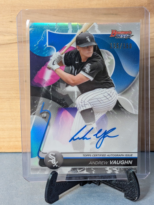 Andrew Vaughn Bowman Best 2020 Auto /150 Blue Refractor