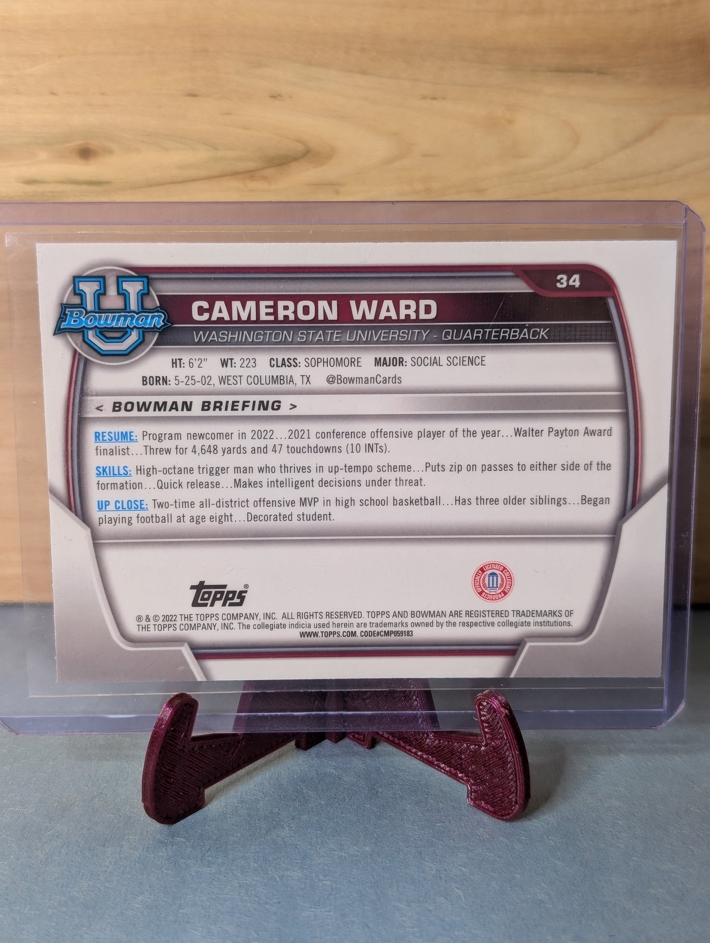 Curated Football card set of Bowman 1st  ( 1 of 2 )