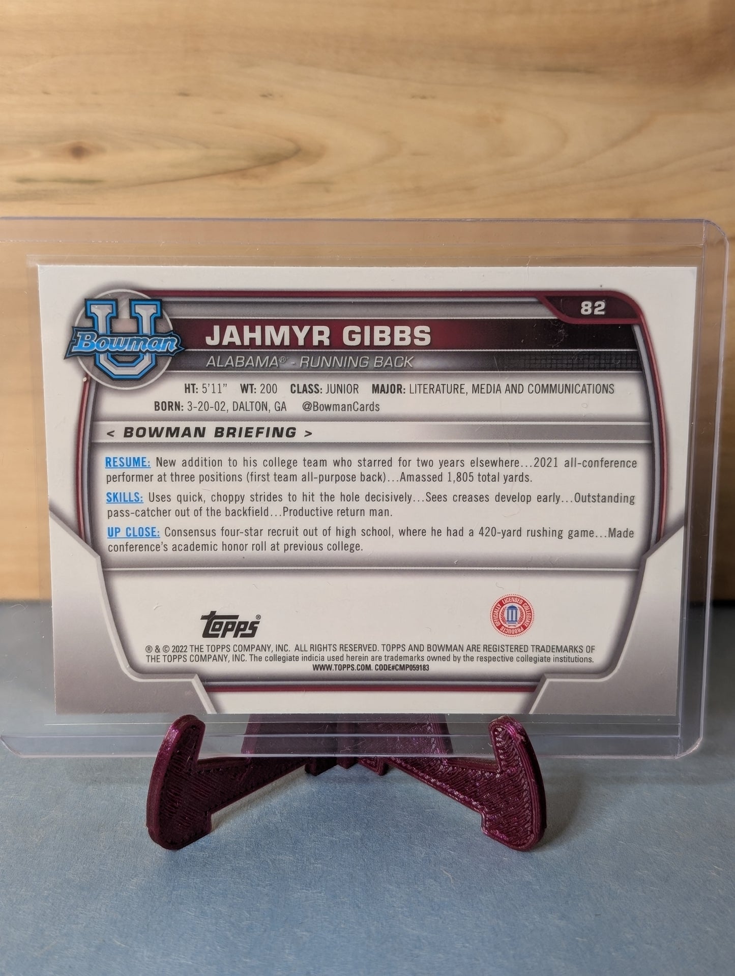 Curated Football card set of Bowman 1st  ( 1 of 2 )
