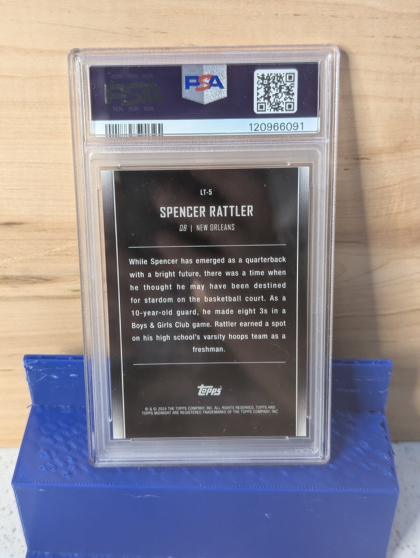 Spencer Rattler 2024 Topps Midnight Football Rookie Card Lot - Lunar Tide PSA 9 & Numbered /149 Parallel