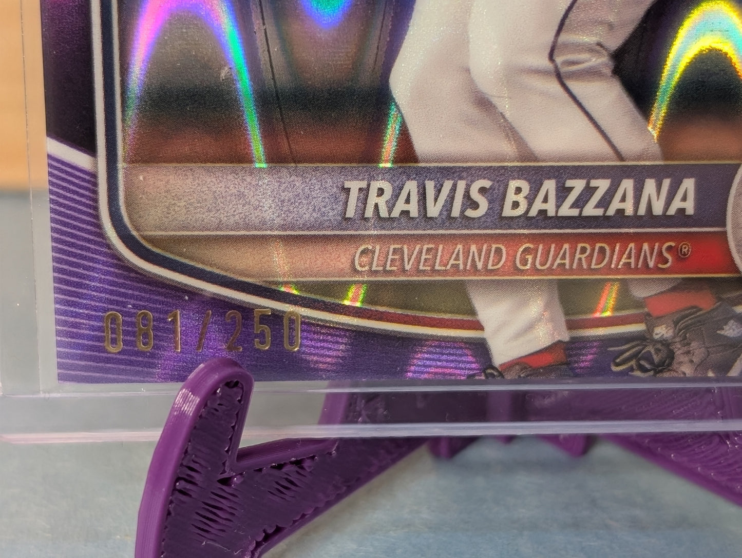 2025 Bowman Chrome Travis Bazzana Purple Lava Refractor /250 Prospect RC