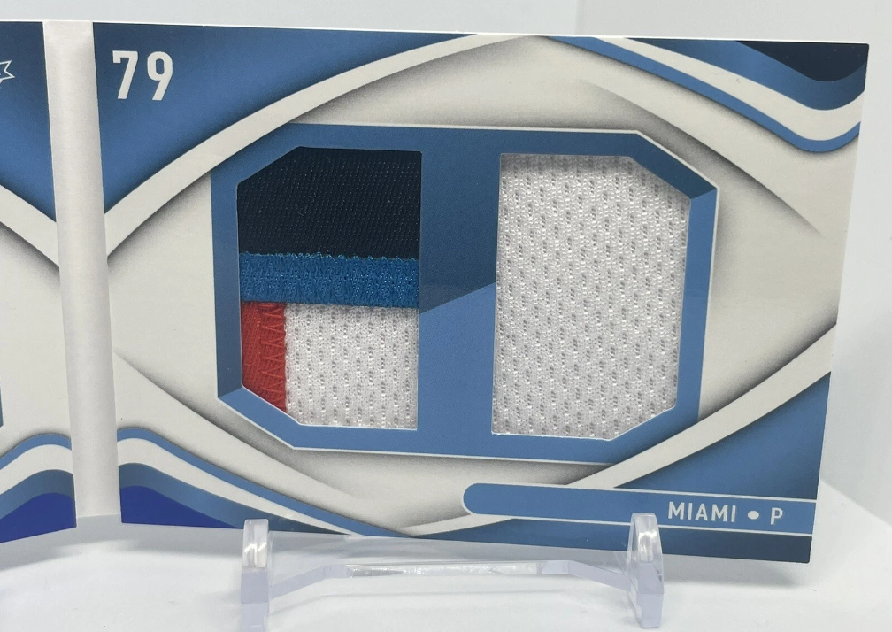 2022 Absolute Edward Cabrera 3 Color Jersey 11/50 Booklet Rookie Marlins No.720