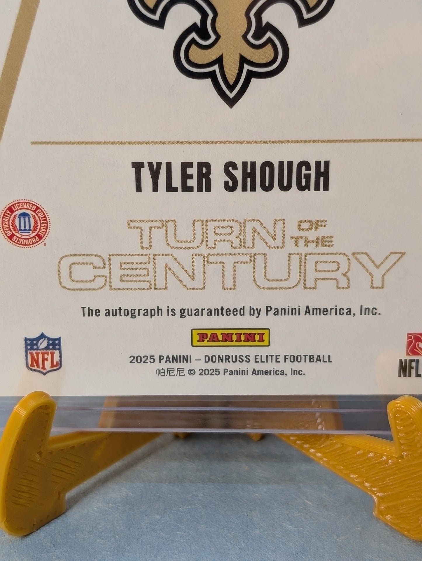 Autographed Tyler Shough Rookie