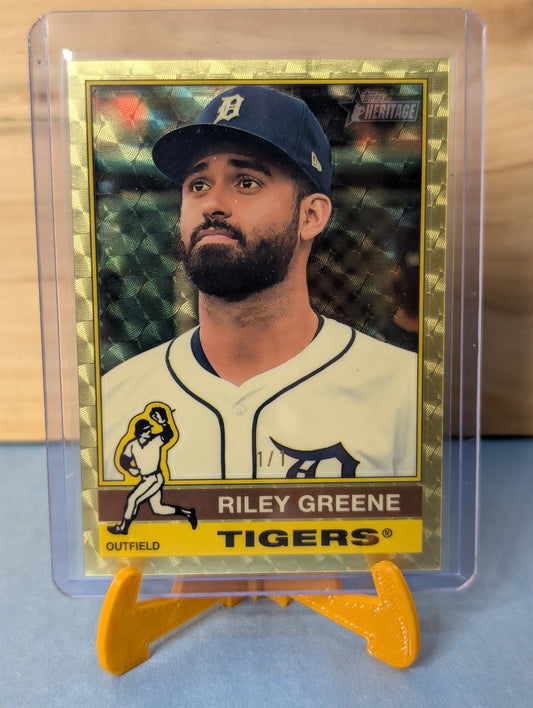 2025 Topps Heritage - Riley Greene #54 Superfractor!!! 1:1