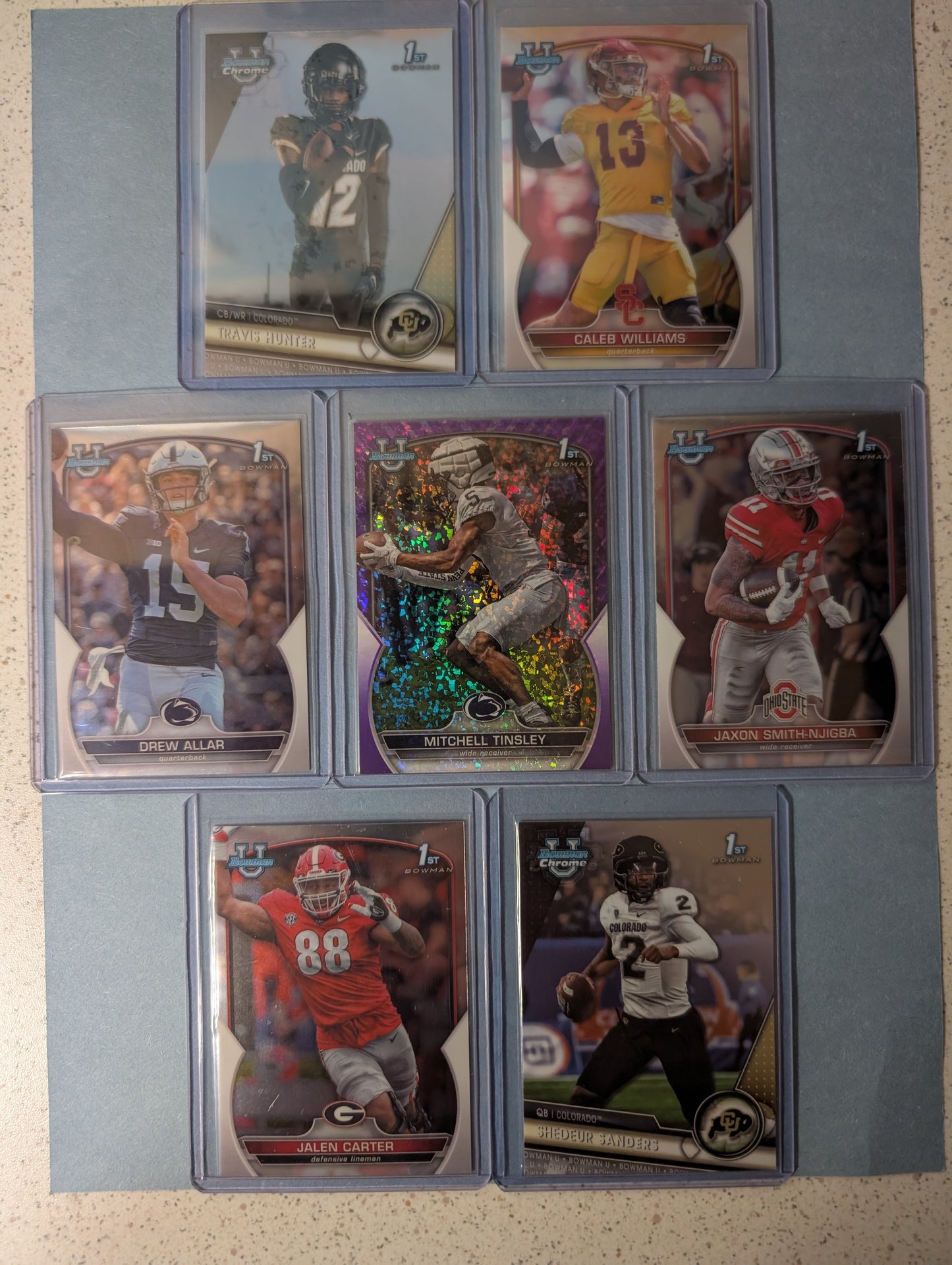 Curated Football card set of Bowman 1st  ( 2 of 2 )
