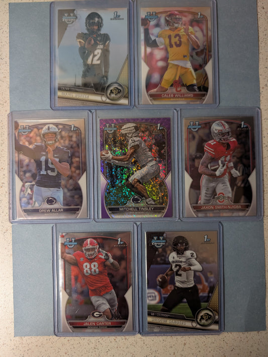 Curated Football card set of Bowman 1st  ( 2 of 2 )