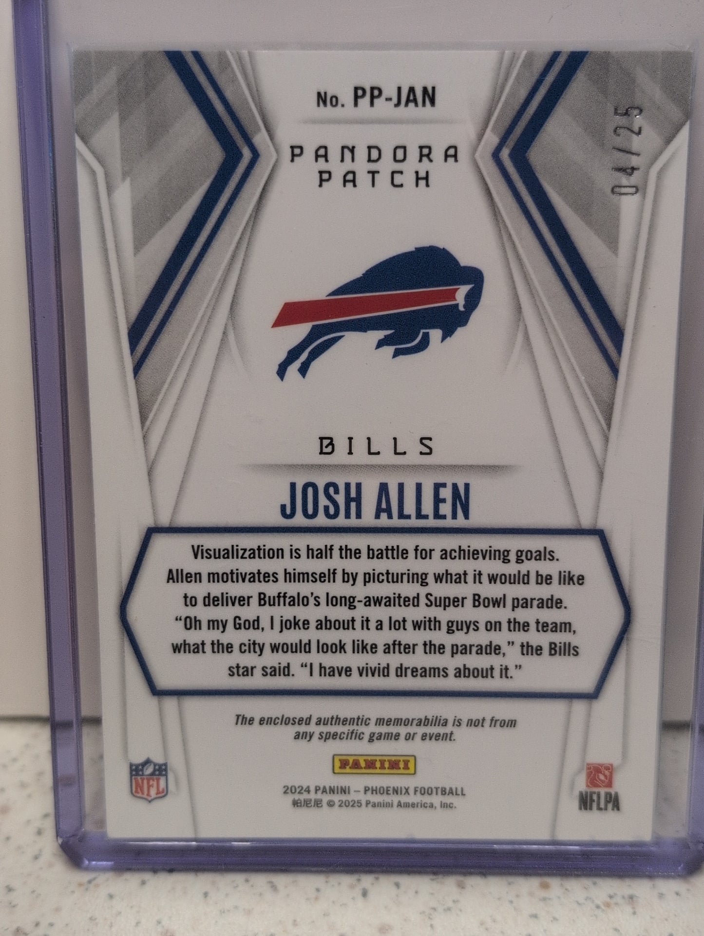 Josh Allen - Pandora Patch Green Parallel/25
